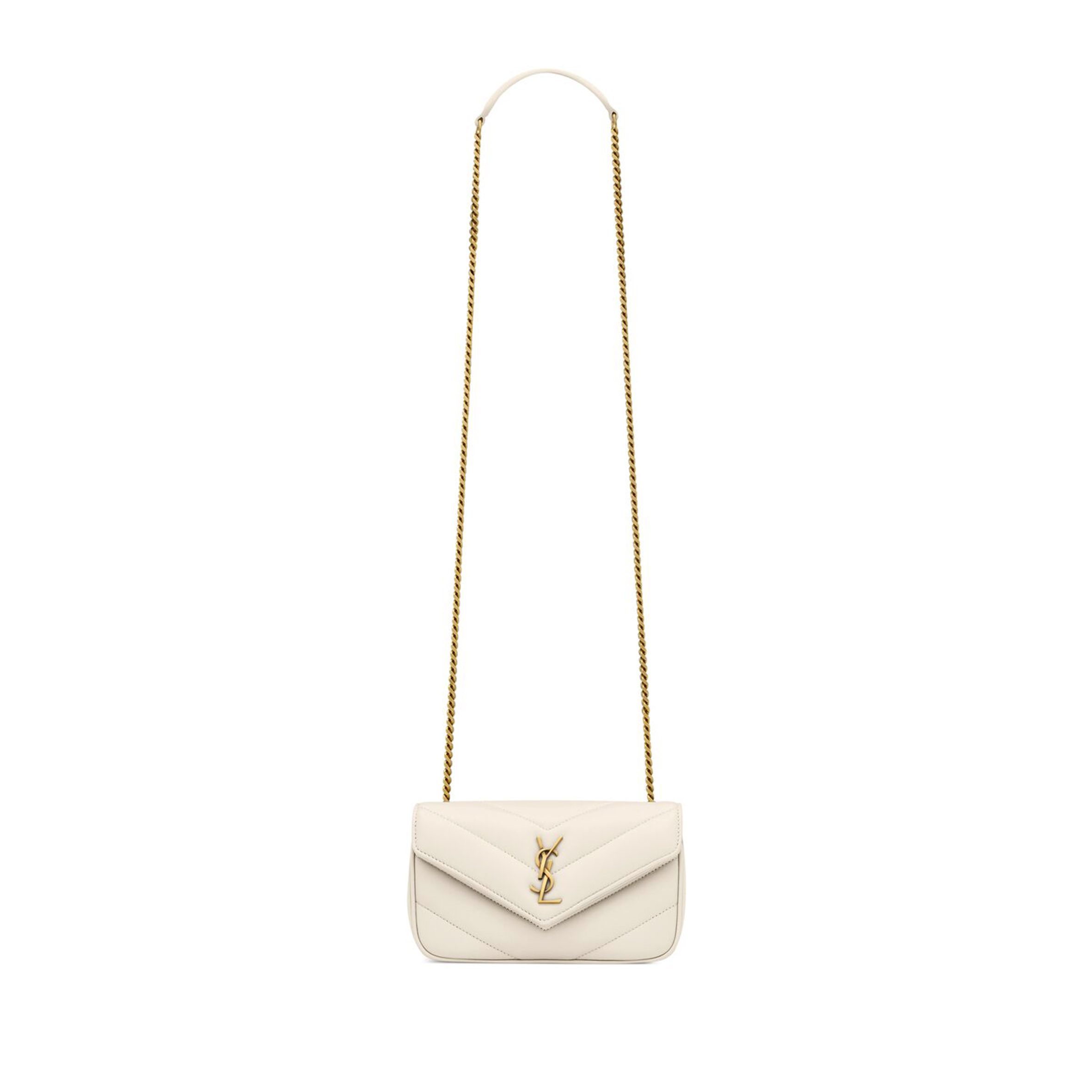YSL LOULOU MINI IN LAMBSKIN 821749AAEAX9207 (20*12*5cm)